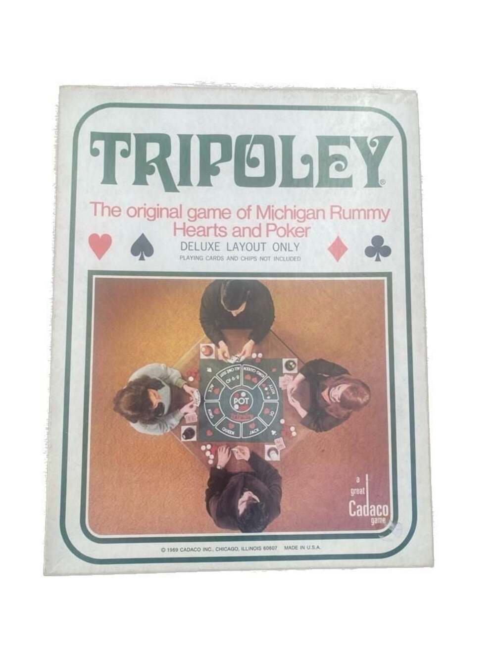 1969 Cadaco Tripoley Deluxe Edition No. 111 Board Game Layout